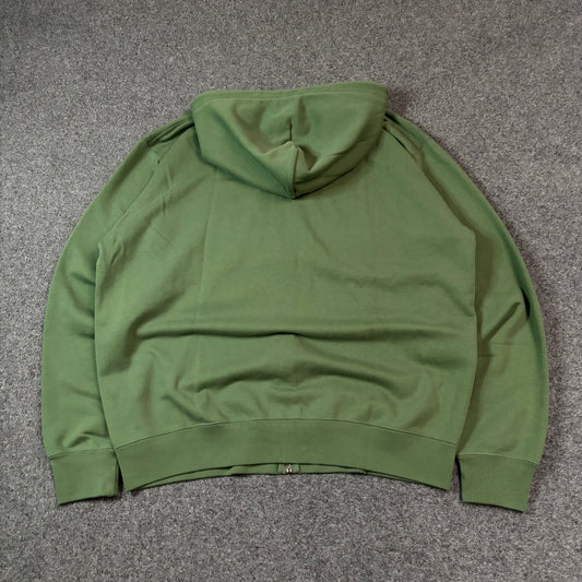 Uniqlo green full zip hoodie