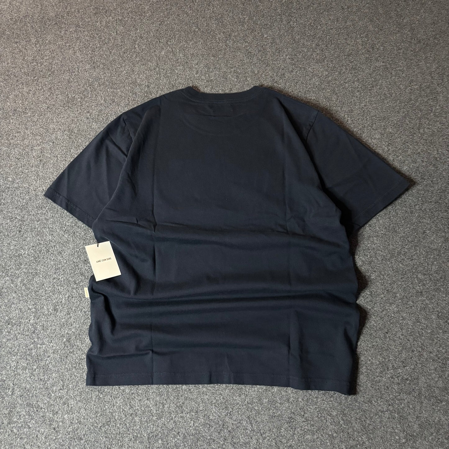 Aime Leon Dore ss micro din logo navy tee