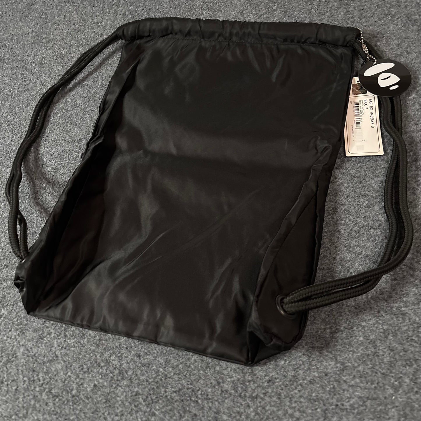 Aape drawstrings bag black