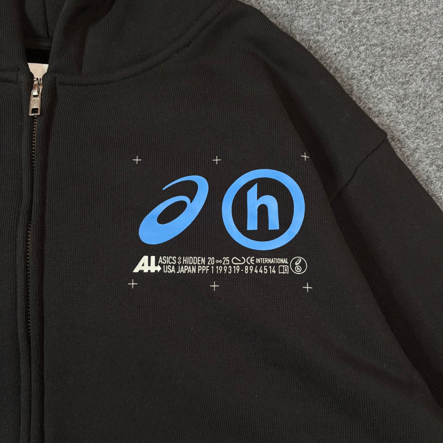 Hidden x Asics dusk zip hoodie
