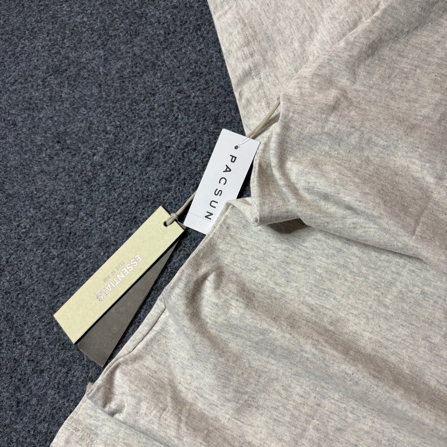 Essentials light oatmeal tee