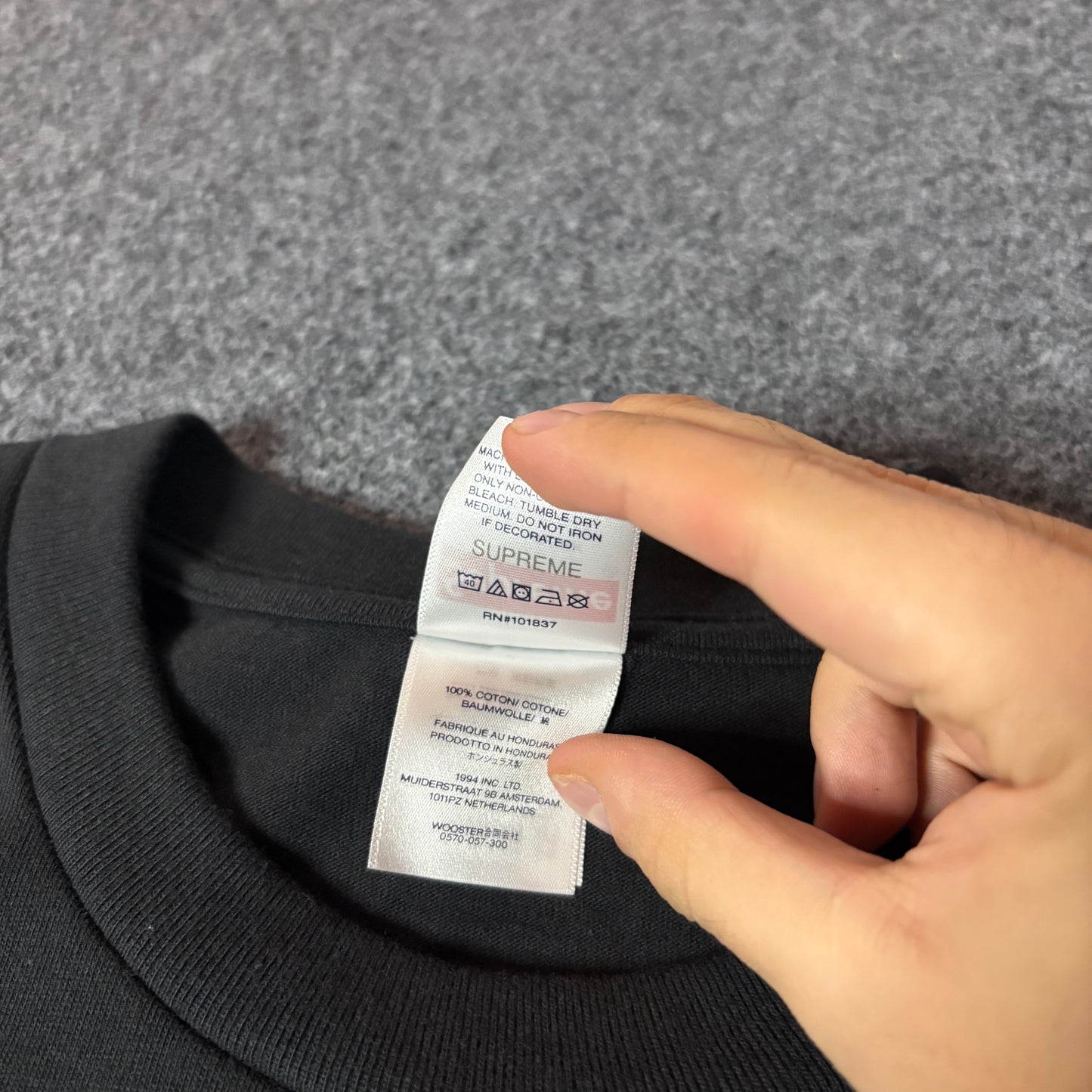 Supreme skull tee black