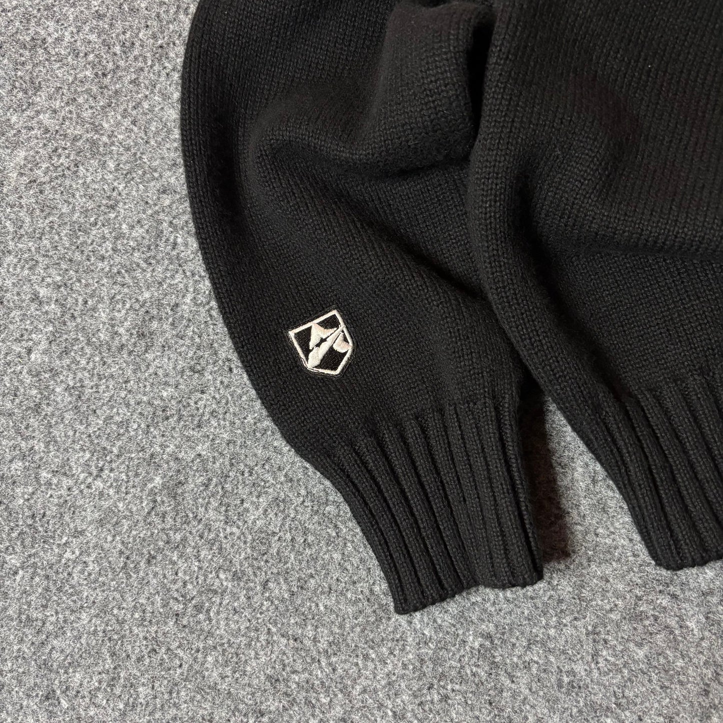 Avirex track field knit sweater black/noir