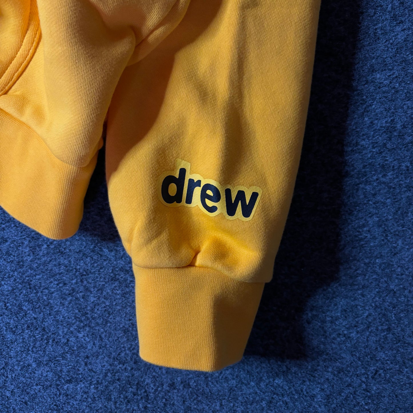 Drew House mascot yellow hoodie
