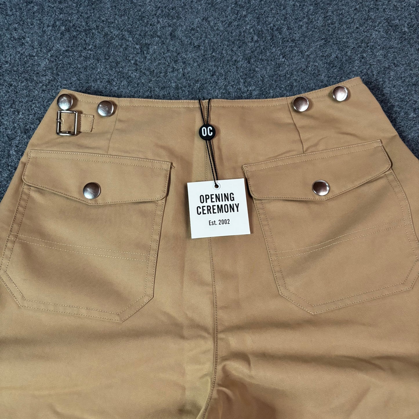 Open ceremony snap wide leg pants