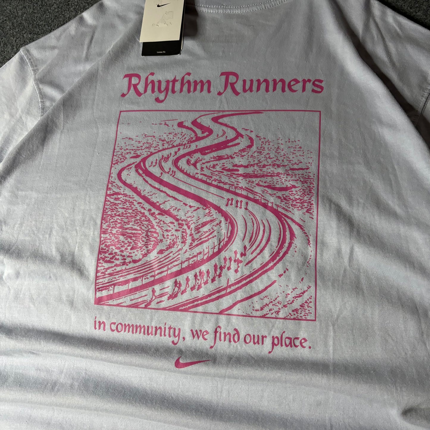 Nike Rhythm Runners light blue tee