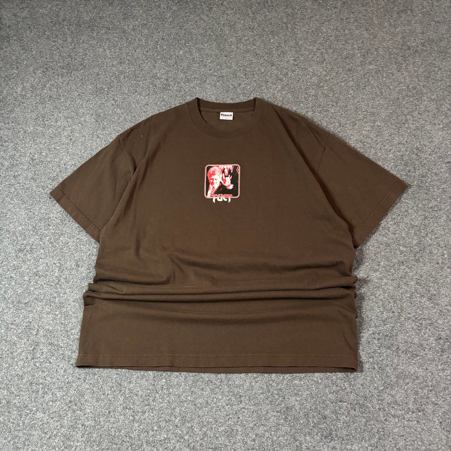 FUCT Bill Clinton tee brown