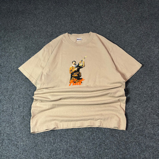 FUCT crazy ak47 beige tee