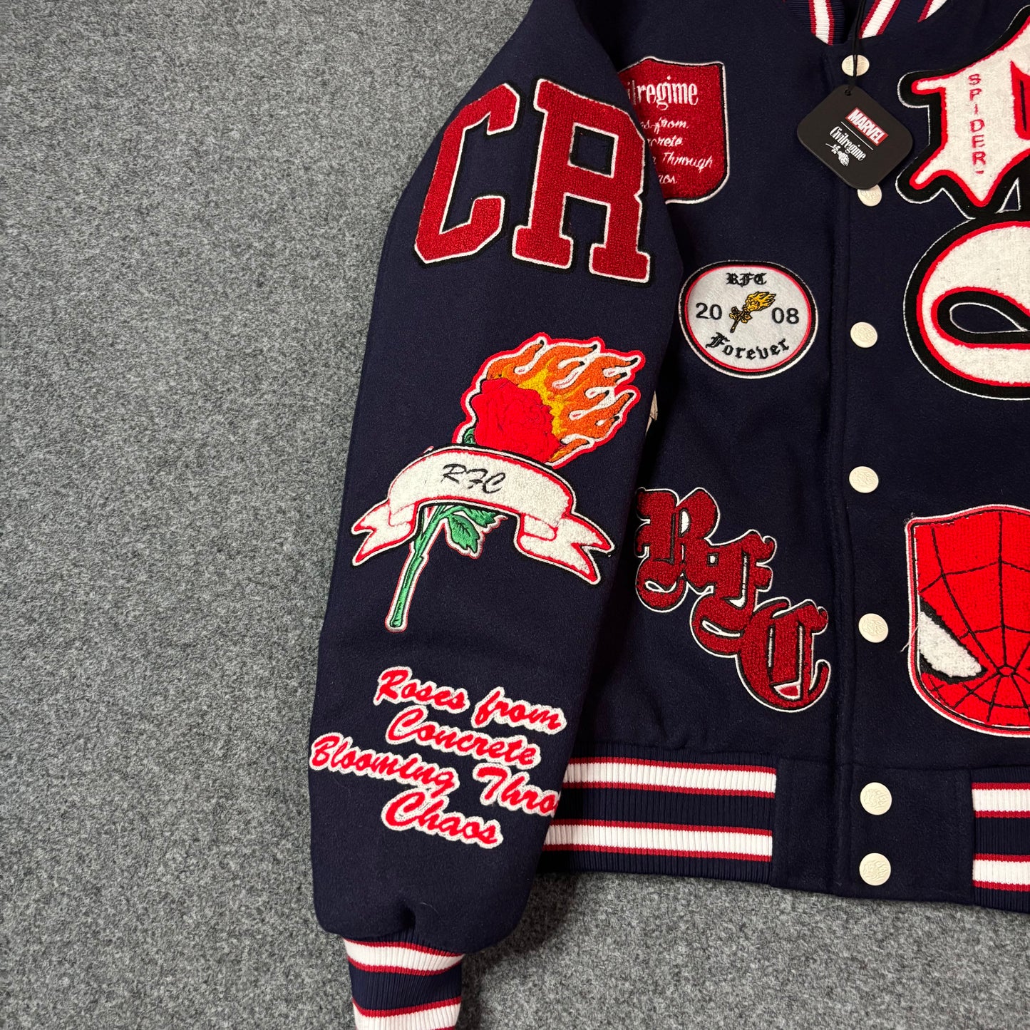 Civil Regime Spiderman varsiity jacket