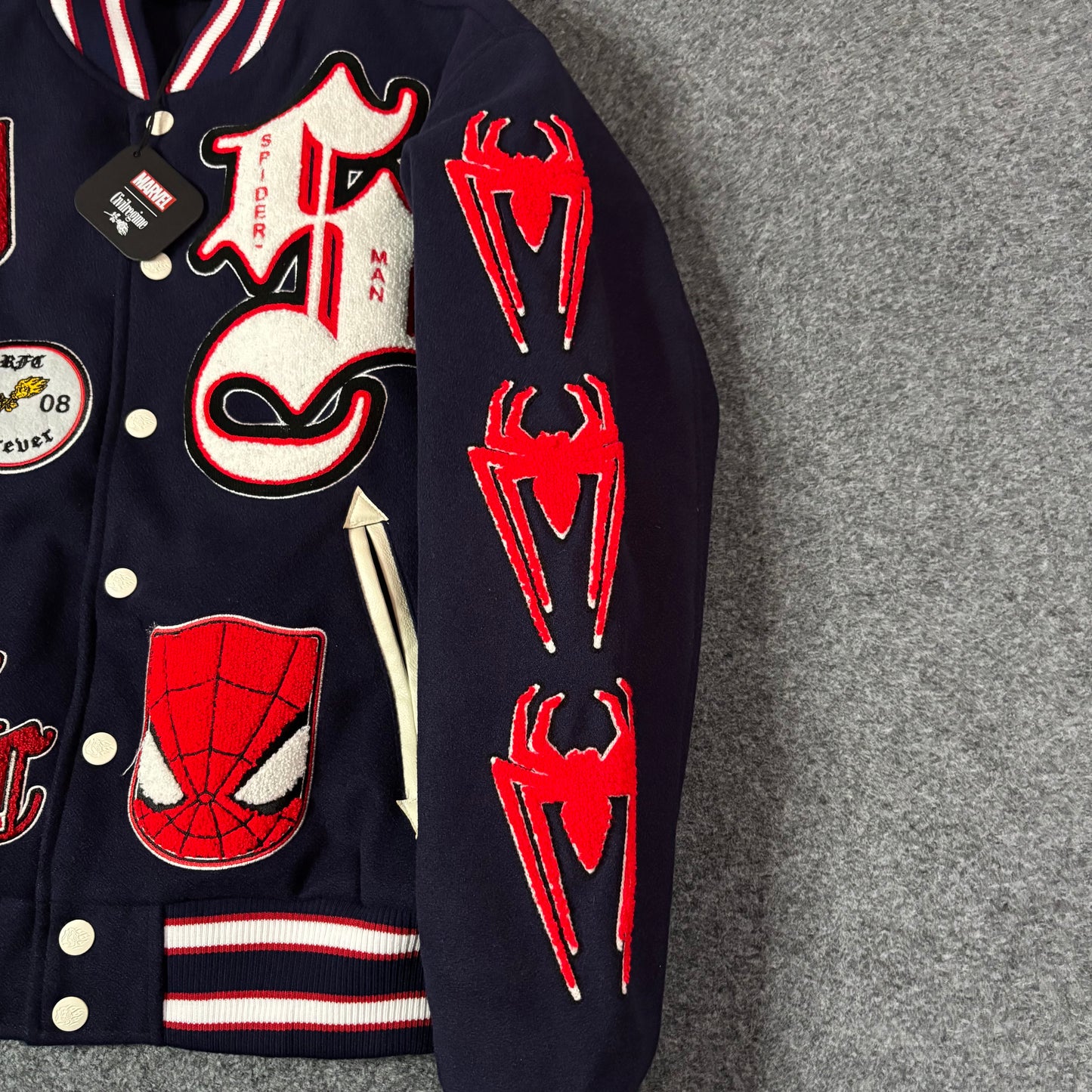 Civil Regime Spiderman varsiity jacket