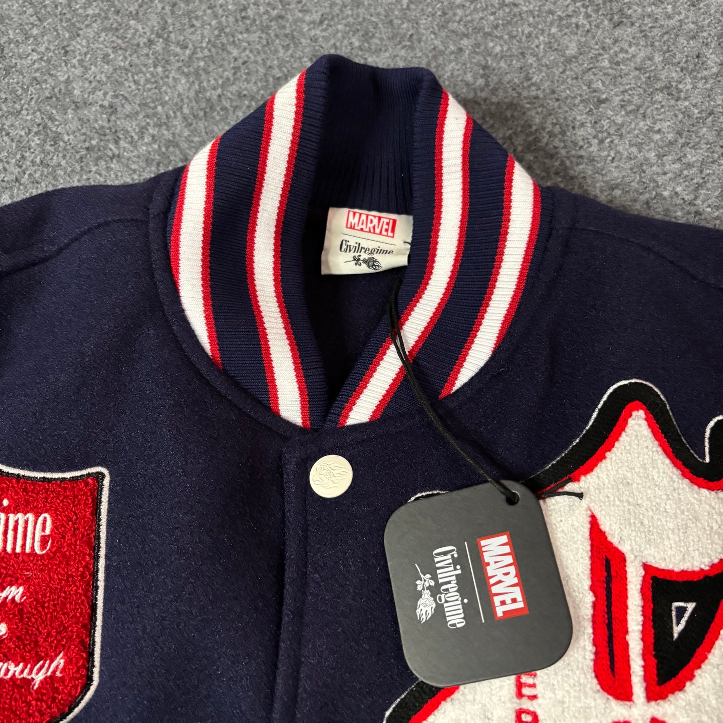 Civil Regime Spiderman varsiity jacket