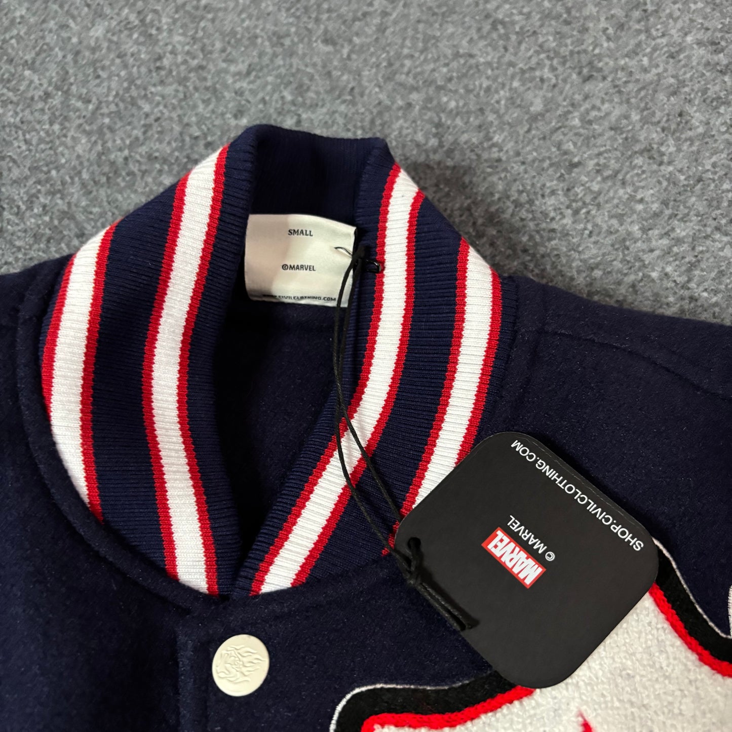 Civil Regime Spiderman varsiity jacket