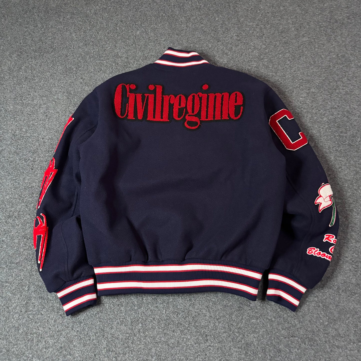 Civil Regime Spiderman varsiity jacket