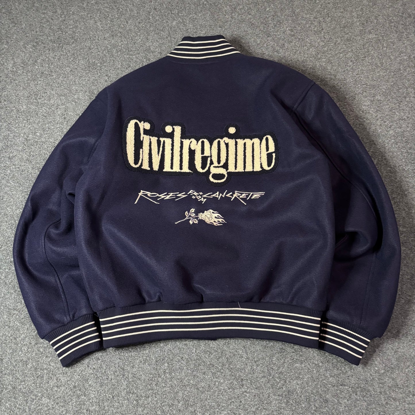 Civil Regime blue varisty jacket