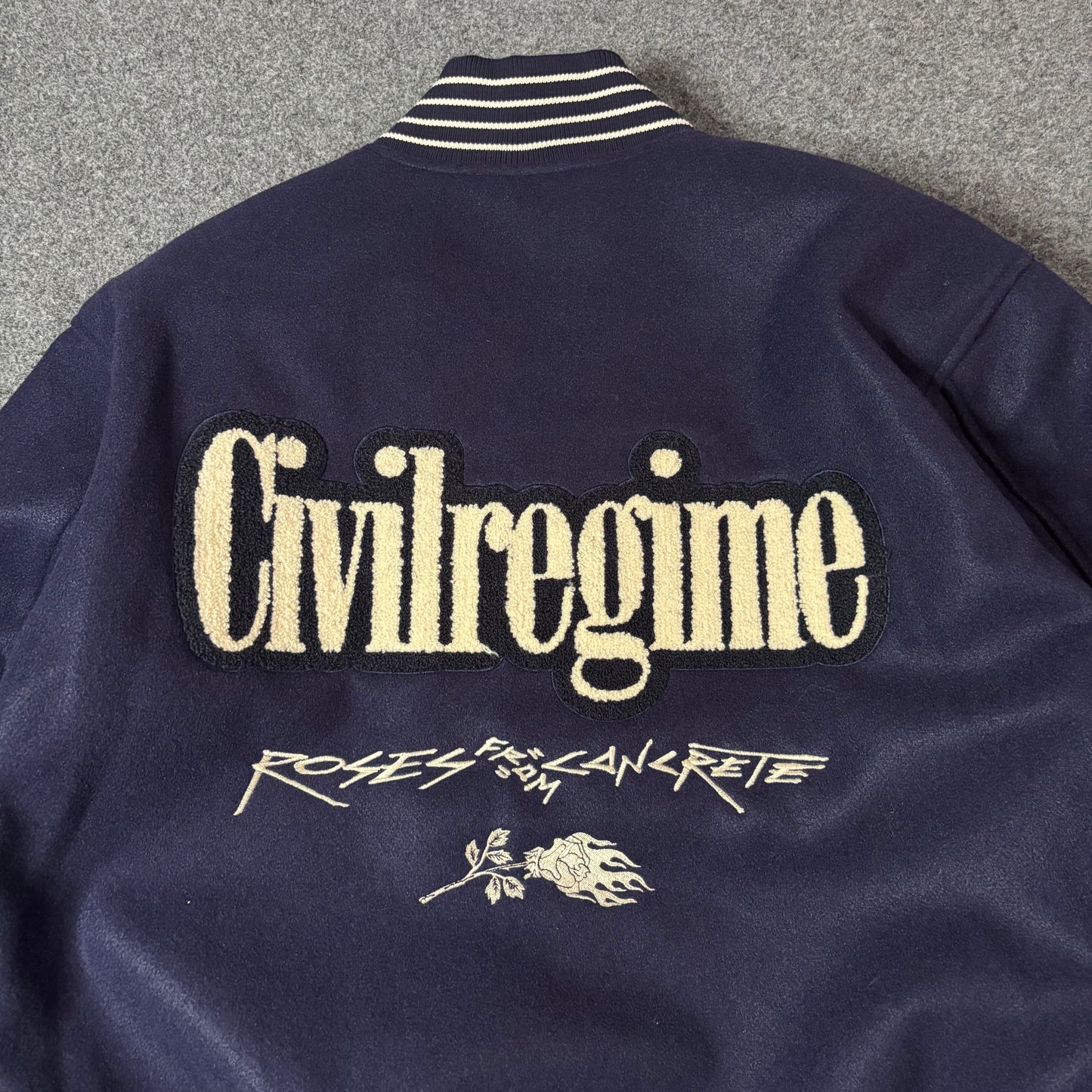 Civil Regime blue varisty jacket
