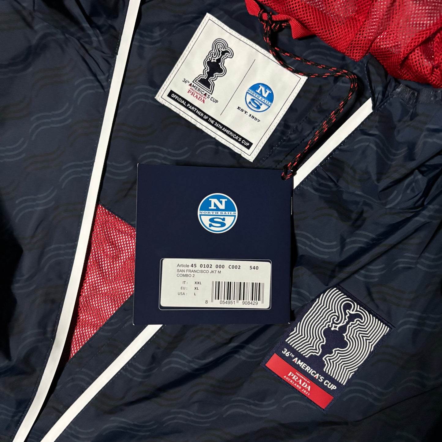 Prada X North Sails blue jacket