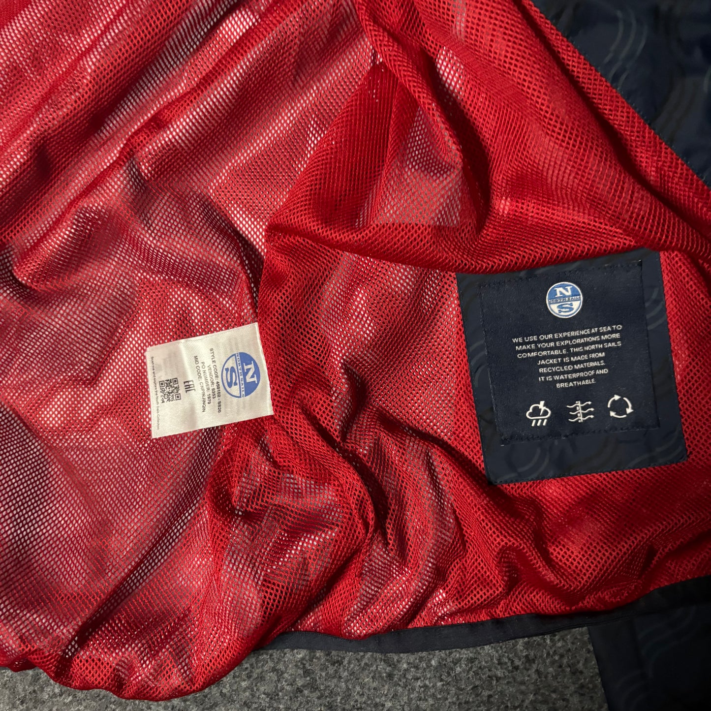 Prada X North Sails blue jacket
