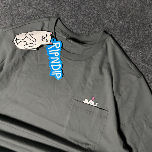 Ripndip Snoopy pocket tee green