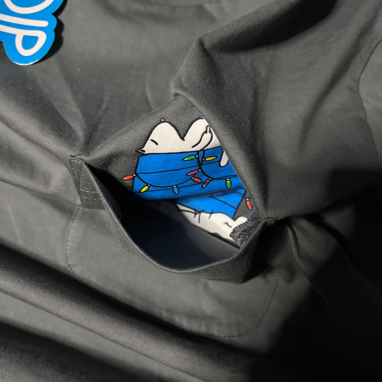 Ripndip Snoopy pocket tee green