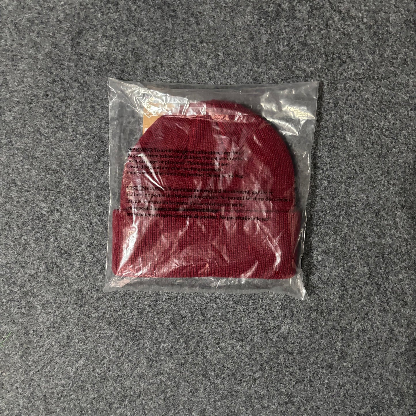 Stussy beanie embroidery logo vino