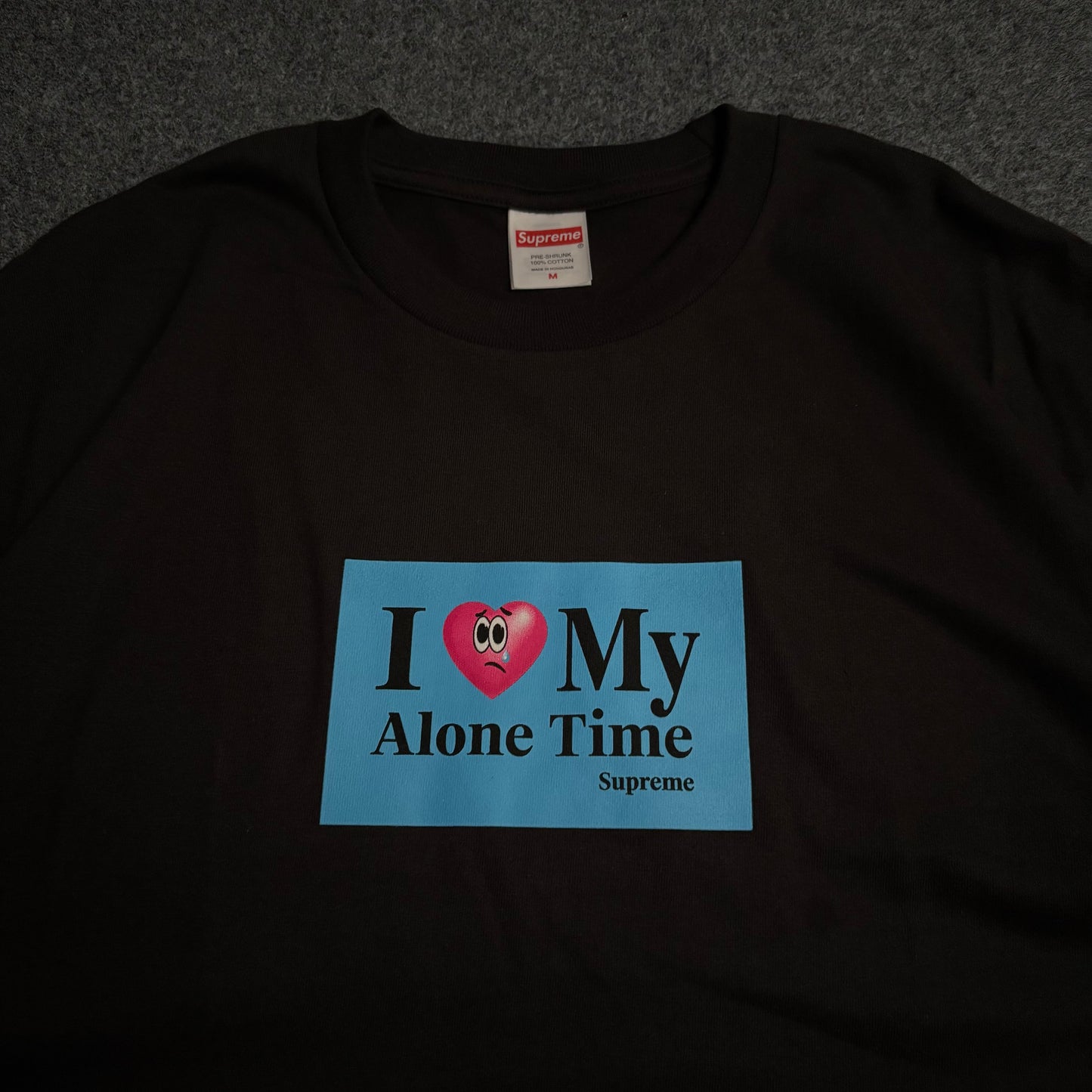 Supreme Alone time tee black