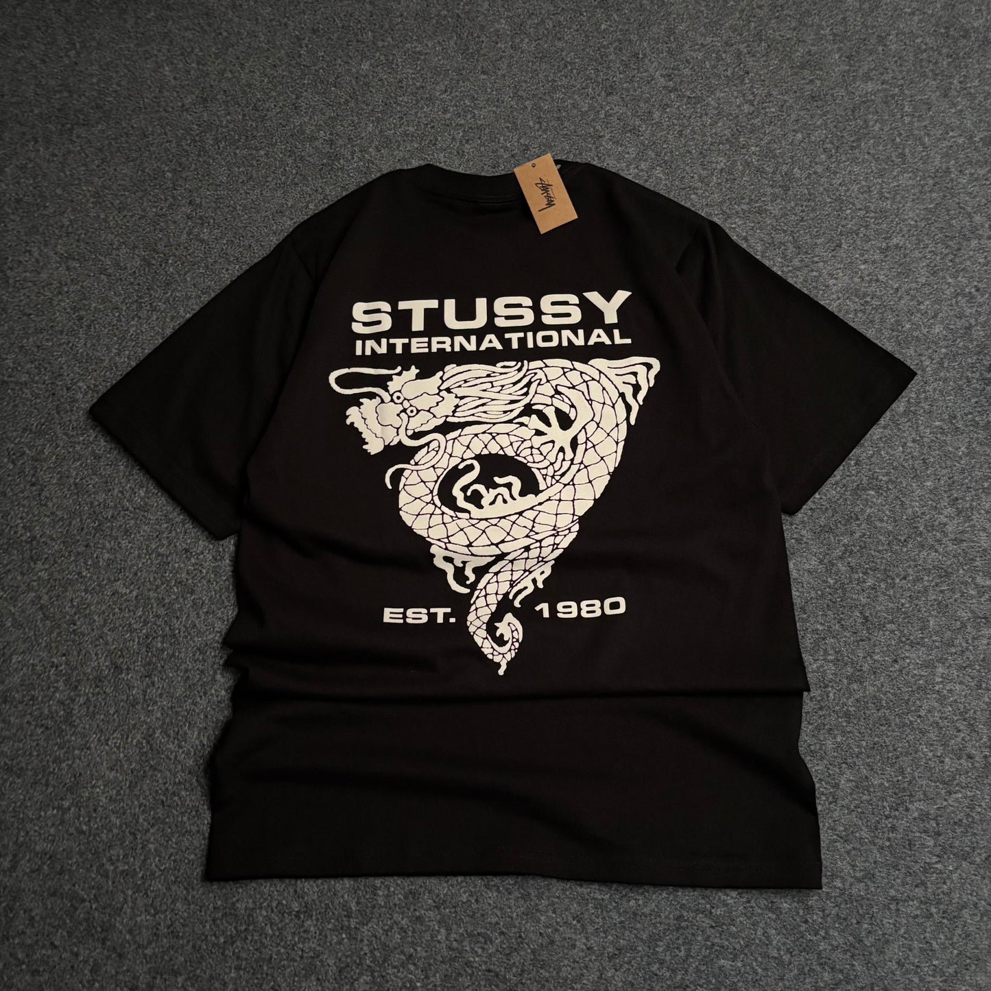 Stussy international dragon tee black