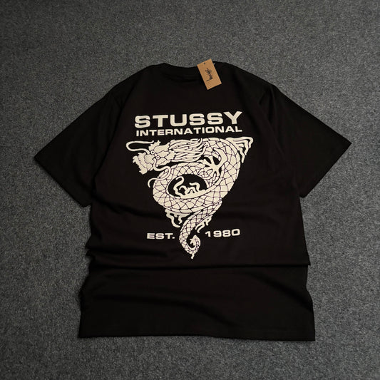 Stussy international dragon tee black
