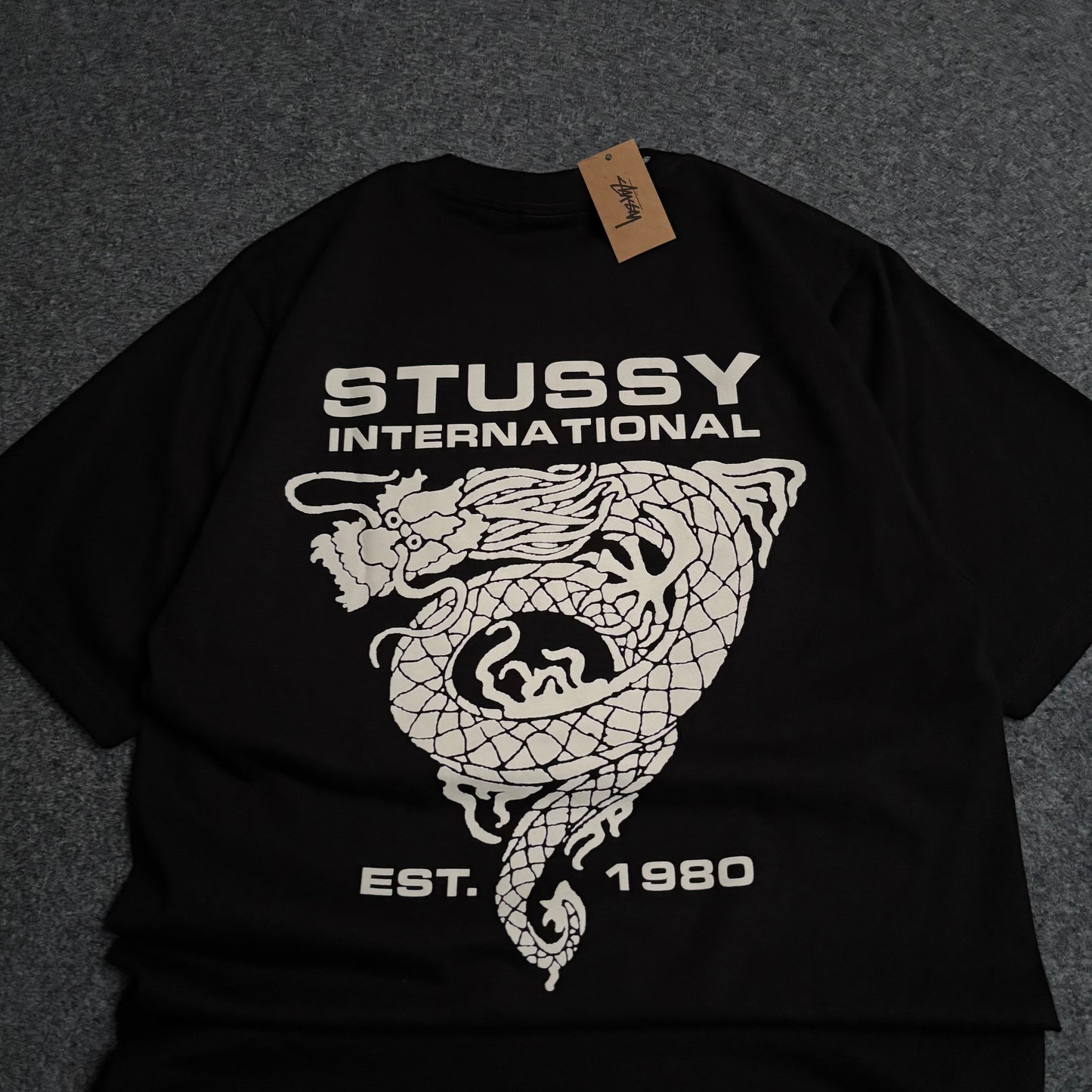 Stussy international dragon tee black