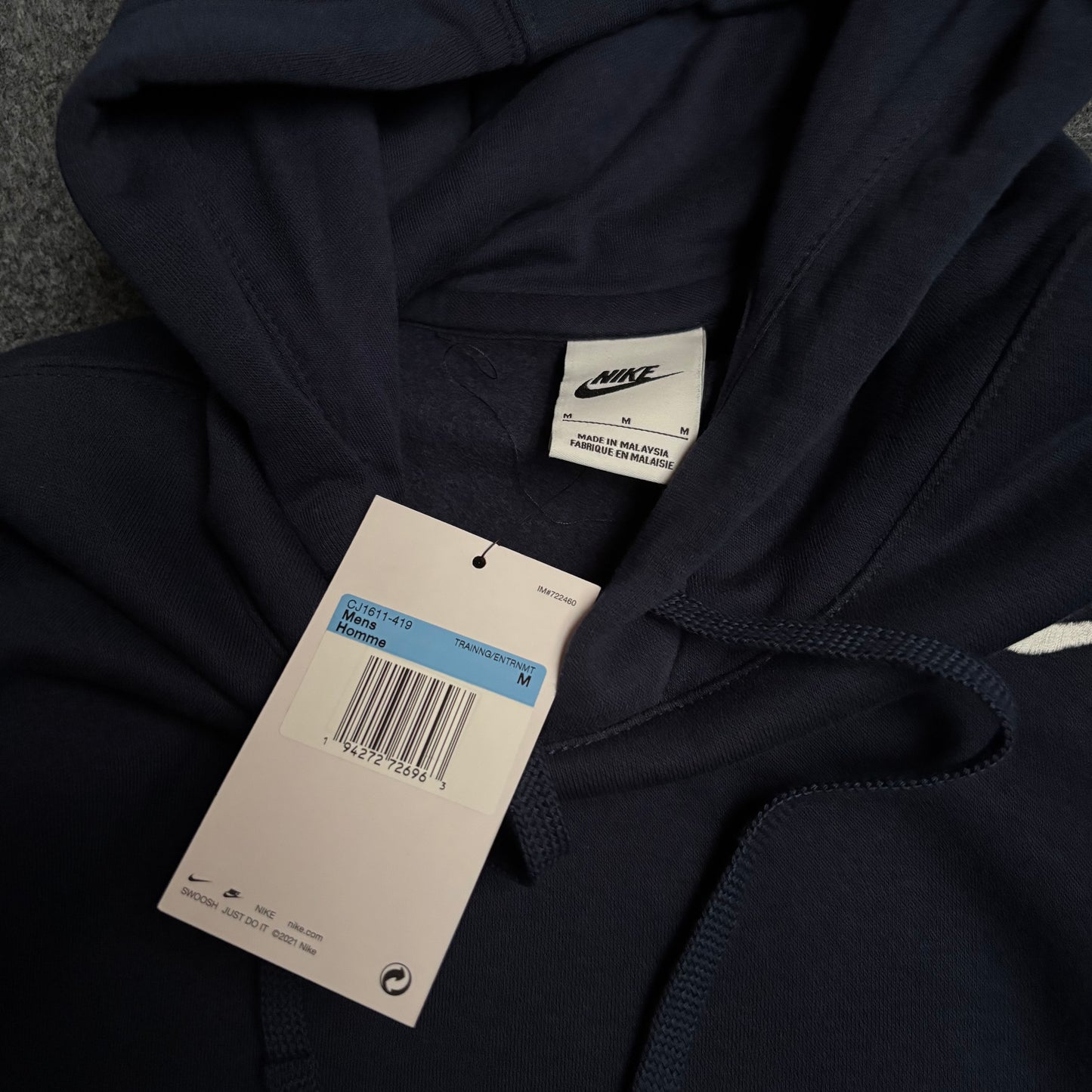 Nike navy logo hoodie