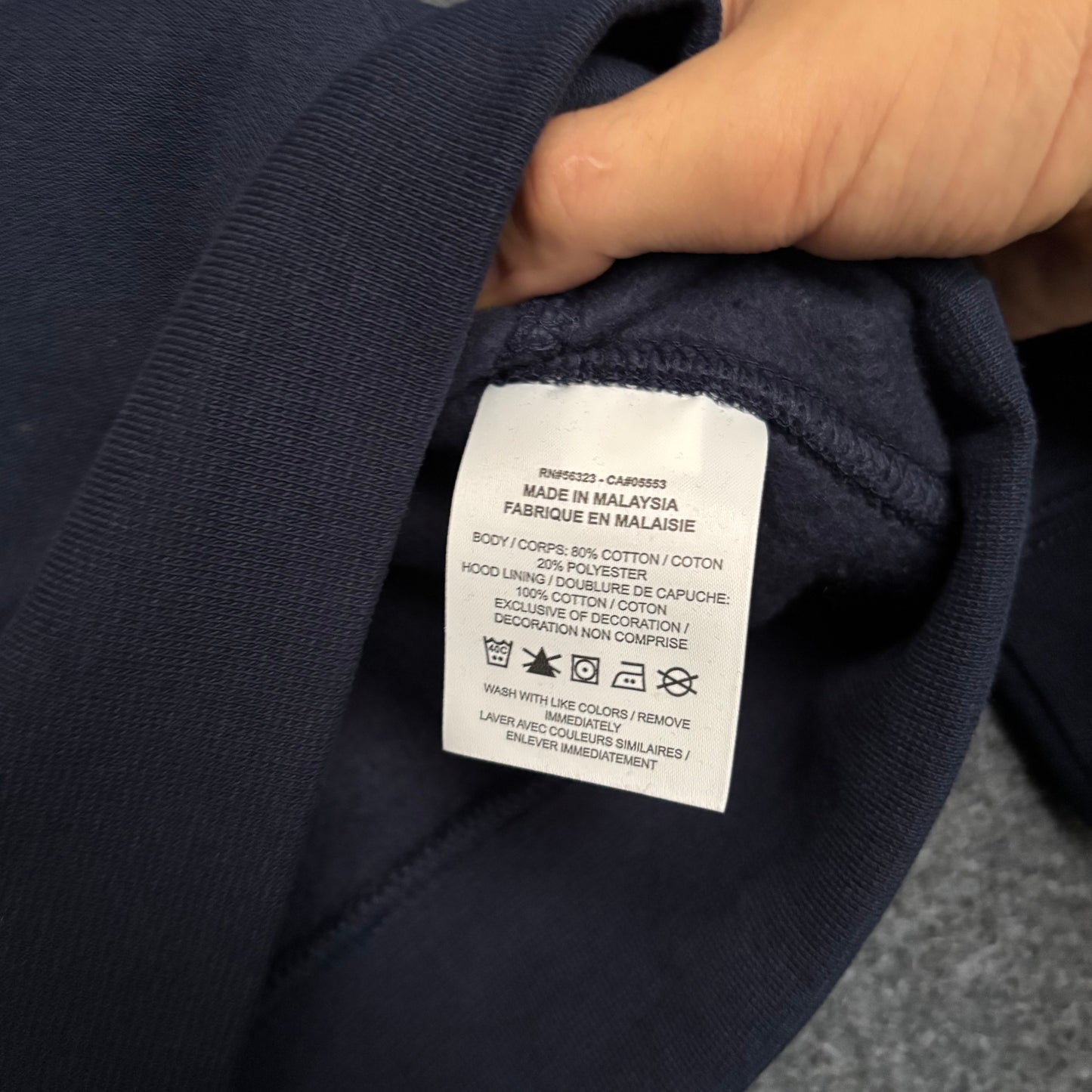 Nike navy logo hoodie