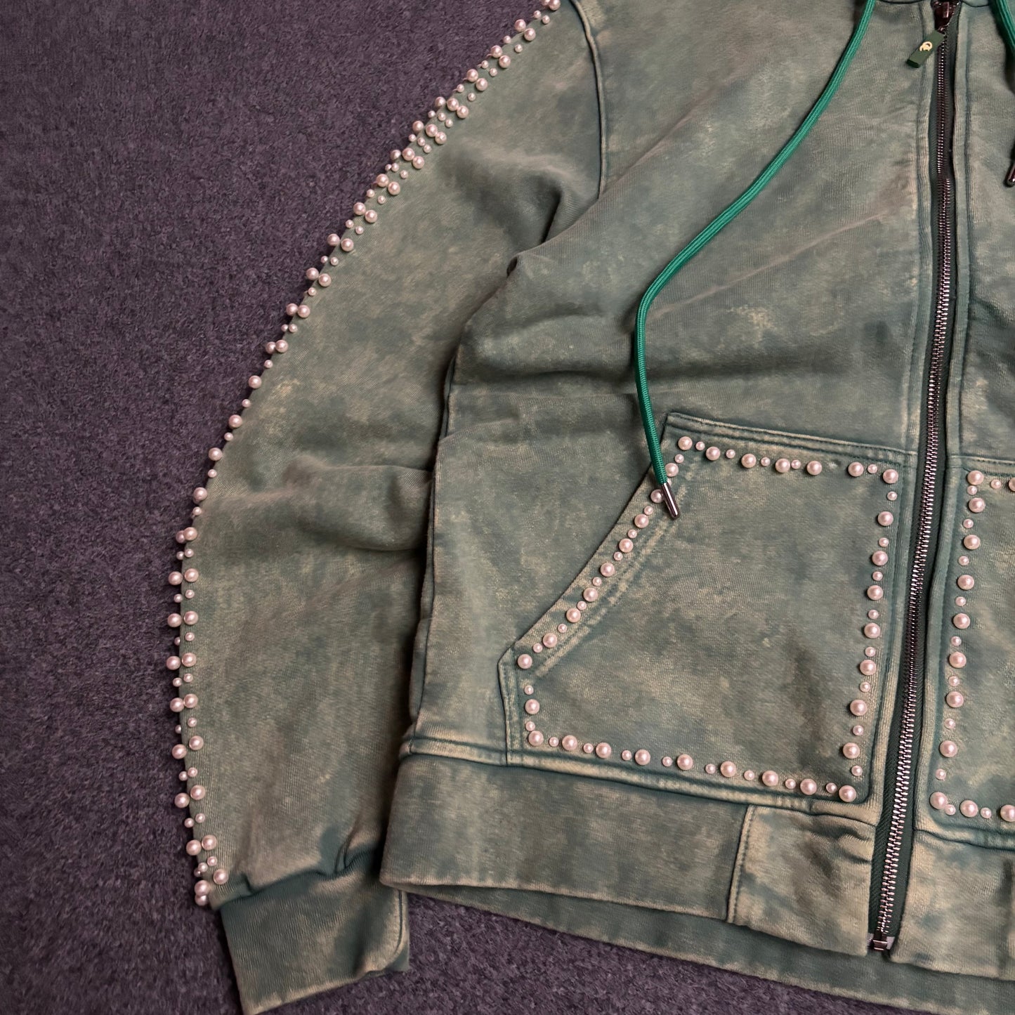 Frost Originals "Blind Faith" zip up matcha green