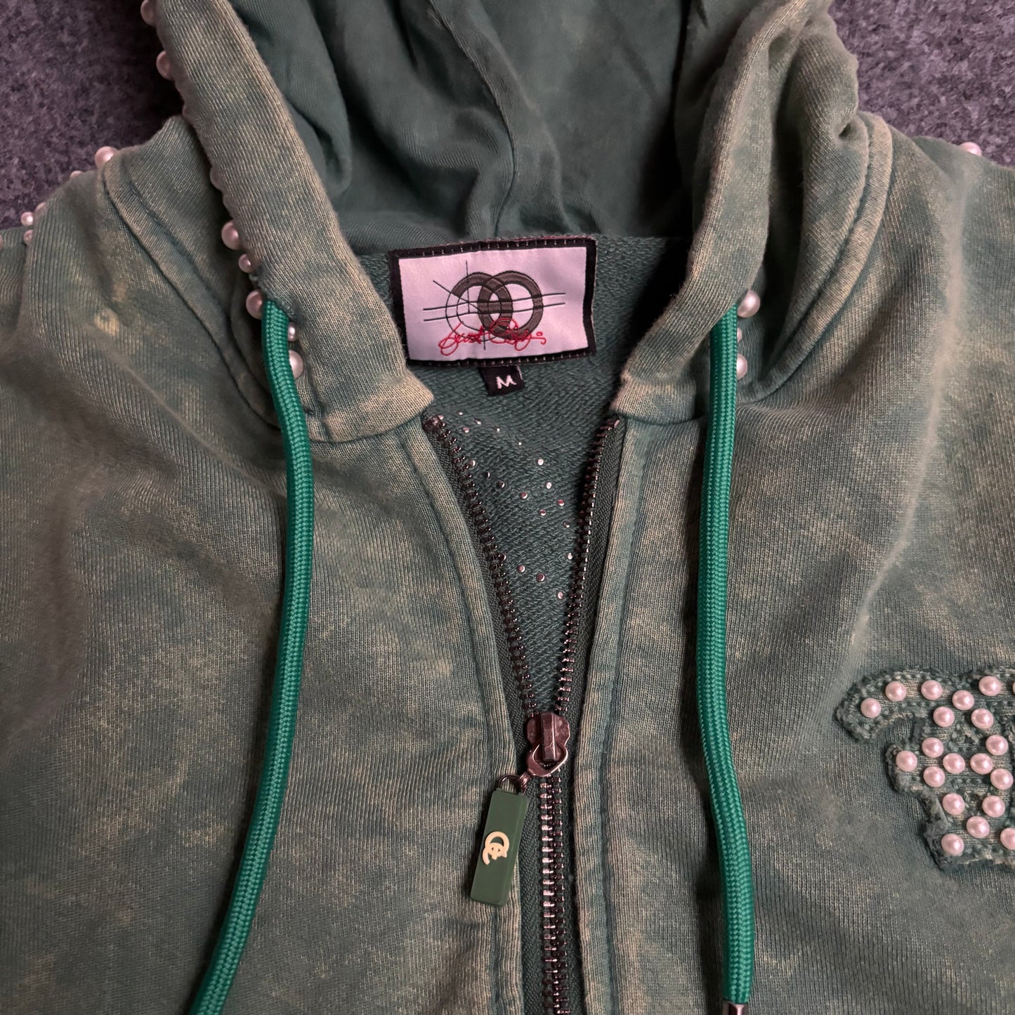 Frost Originals "Blind Faith" zip up matcha green