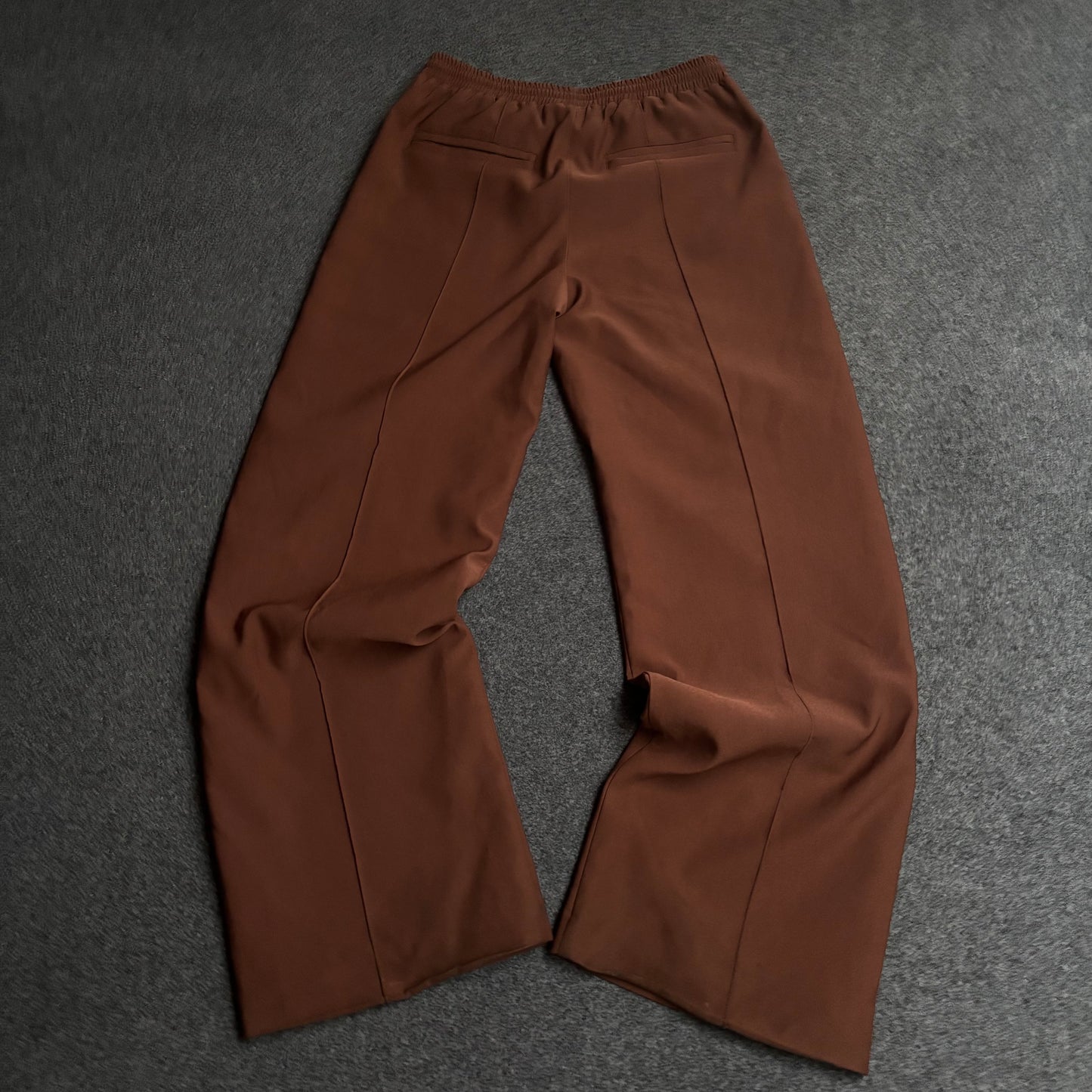 Homme Femme pearls stripes brown tracksuit baggy