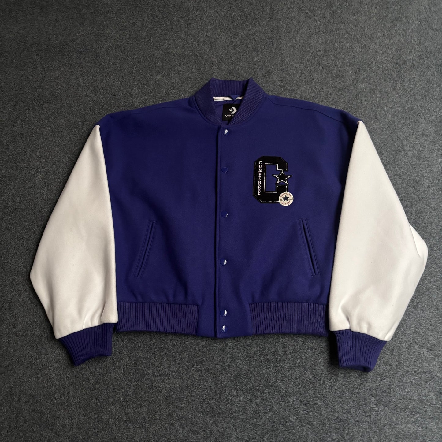 Converse purple varisty jacket