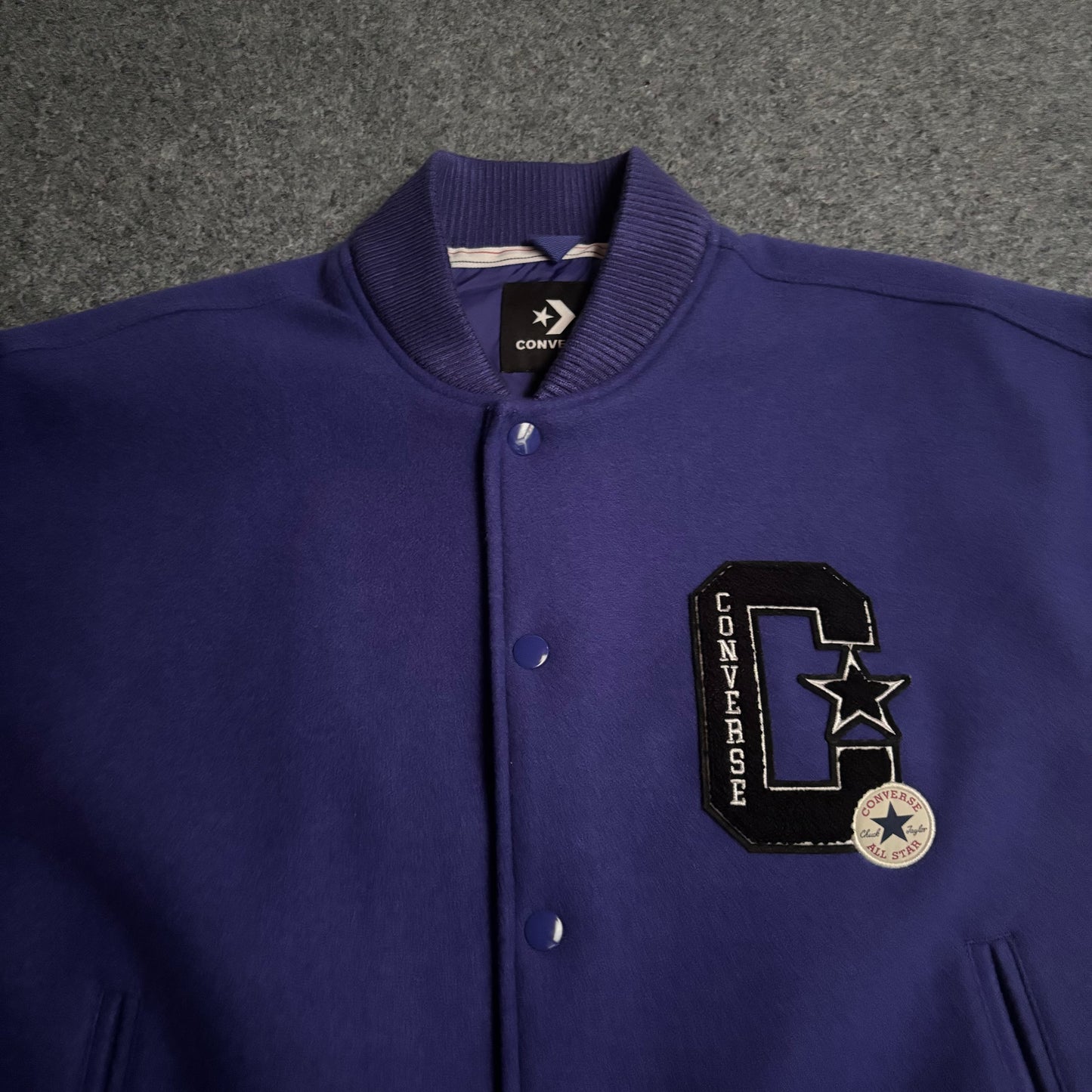 Converse purple varisty jacket