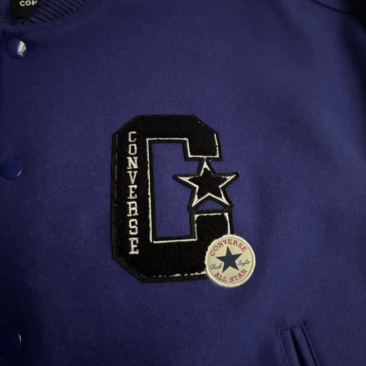 Converse purple varisty jacket