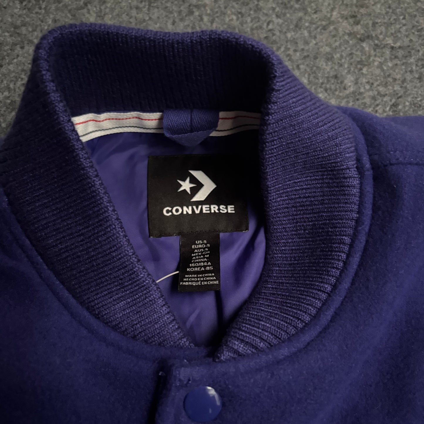 Converse purple varisty jacket
