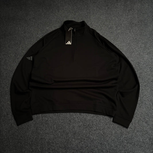 Adidas quarter zip jacket sleeve logo
