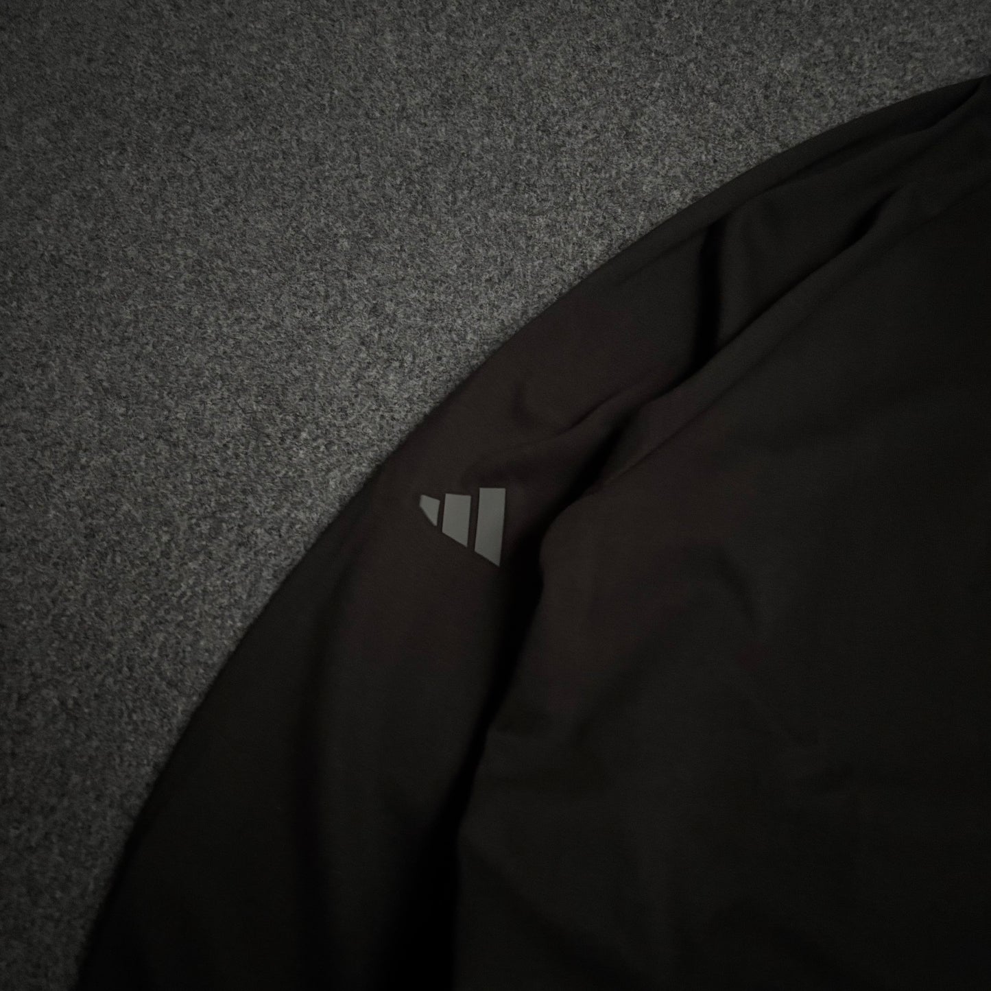 Adidas quarter zip jacket sleeve logo