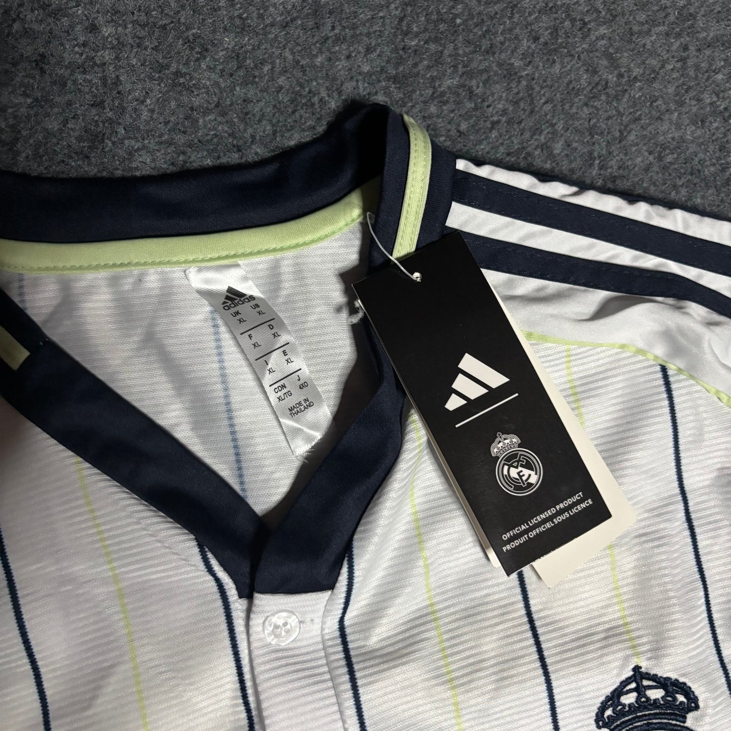 Real Madrid baseball jersey