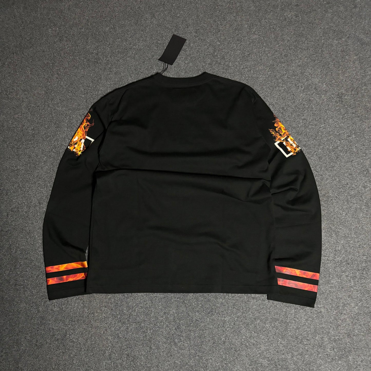 Hood By Air flames logo ls oversized tee