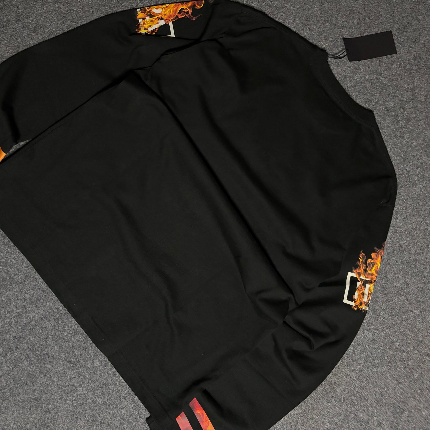 Hood By Air flames logo ls oversized tee