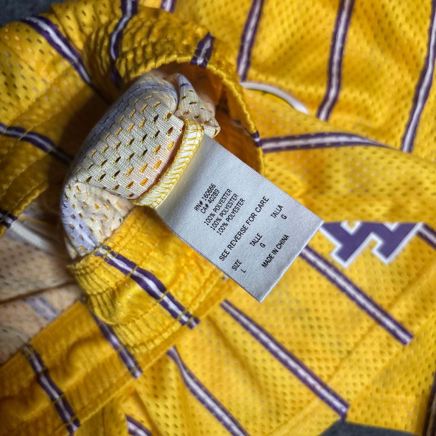Eric Emanuel x NBA Lakers mesh shorts