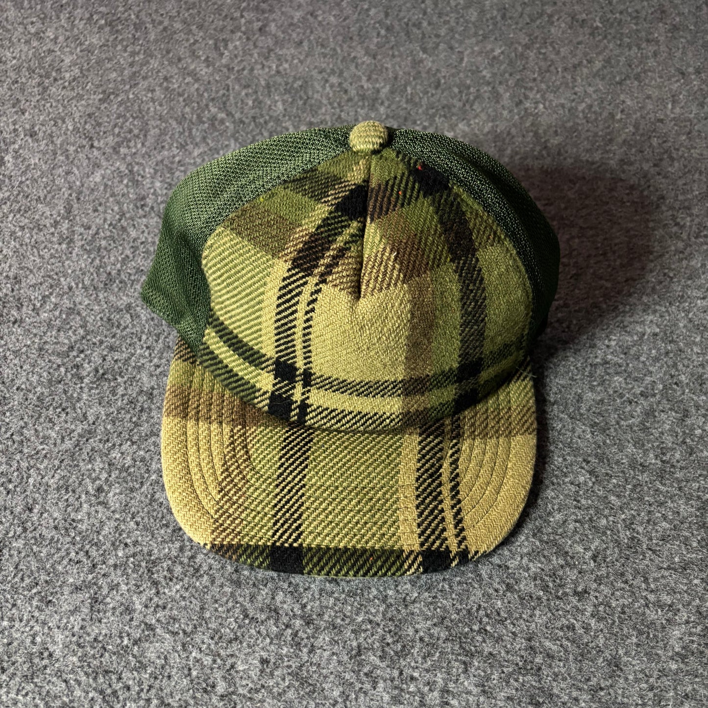 Bape nigo era plaid hat green