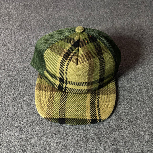 Bape nigo era plaid hat green
