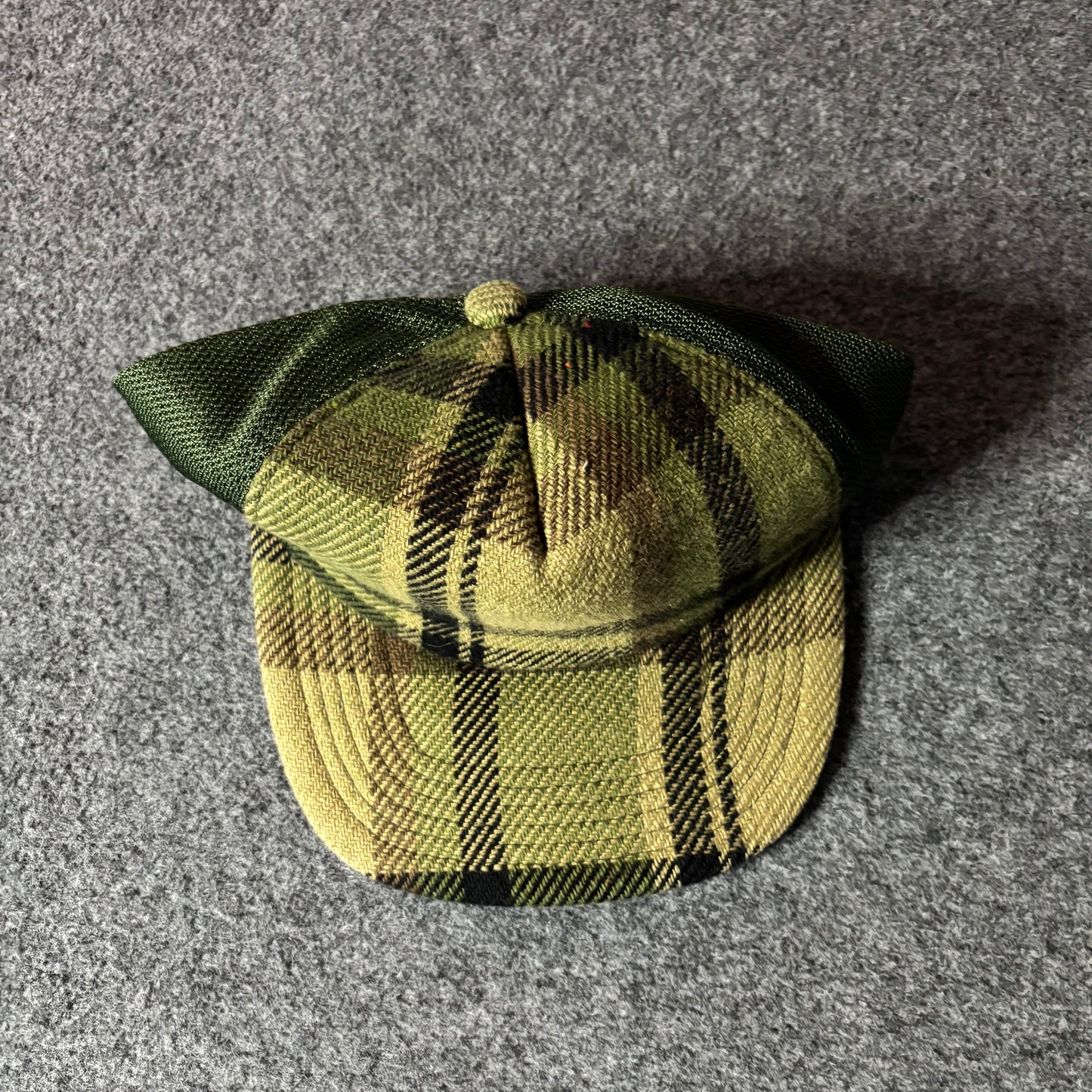 Bape nigo era plaid hat green