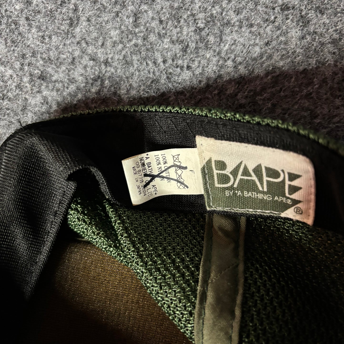 Bape nigo era plaid hat green