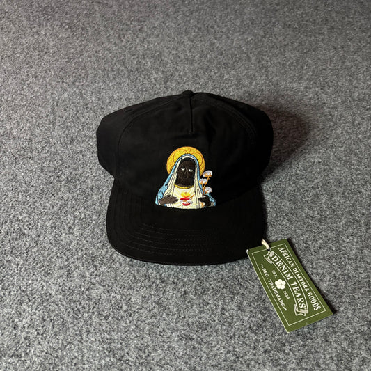 Denim tears black mary cap black