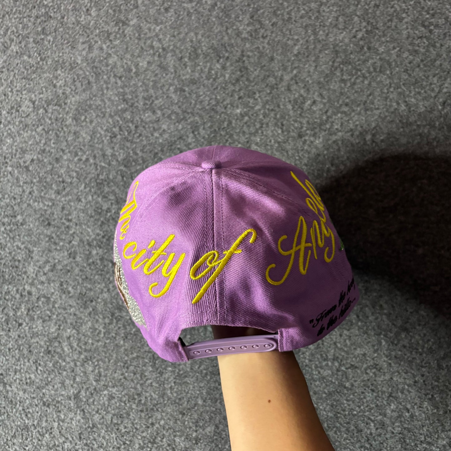 Homme Femme Los Angeles Rhinestones hat