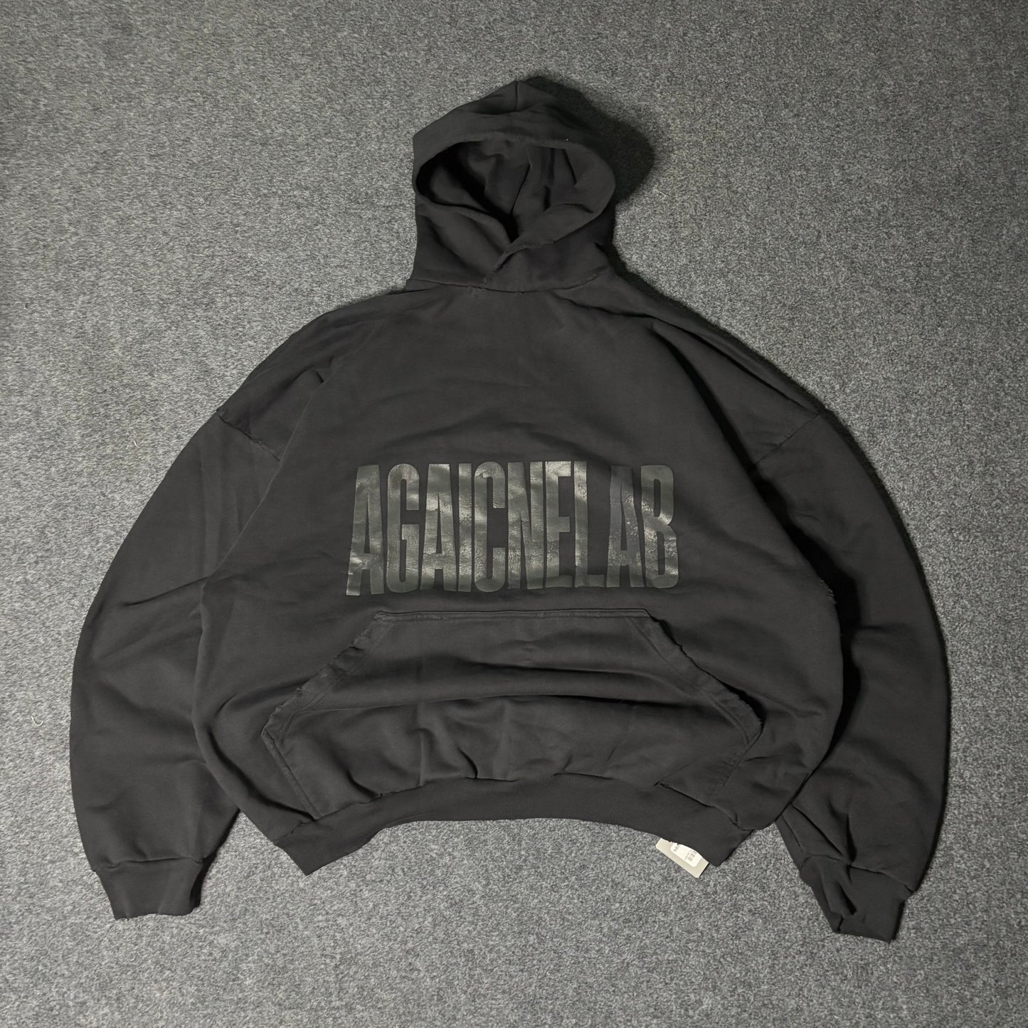 Balenciaga "AGAINELAB" oversized distressed hoodie
